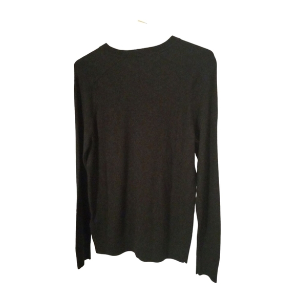 Abercrombie & Fitch Cashmere Blend Sweater Soft Black Staple Office Preppy S - Picture 6 of 8